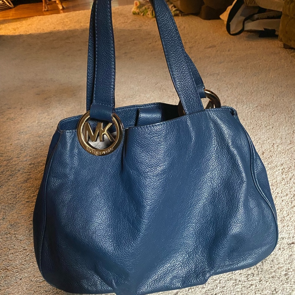 Navy Michael Kors Tote